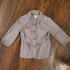 Anne Taylor Loft Gray Utility Jacket MP